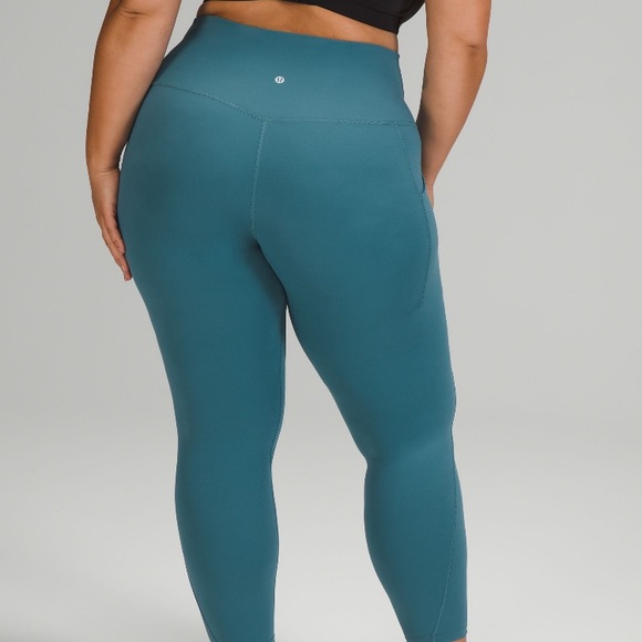 🎈Lululemon Align 25” (7/8) Pockets Capri Blue 6 - Picture 3 of 10